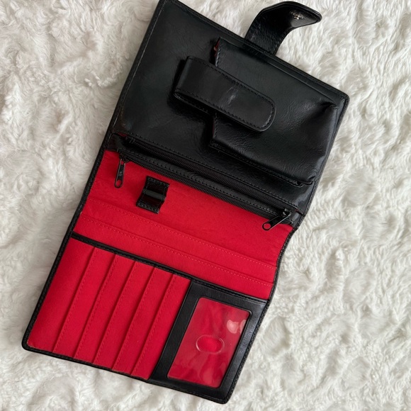 EUC HOBO Organizer Wallet Zip Snap Multi Pockets - Picture 1 of 14